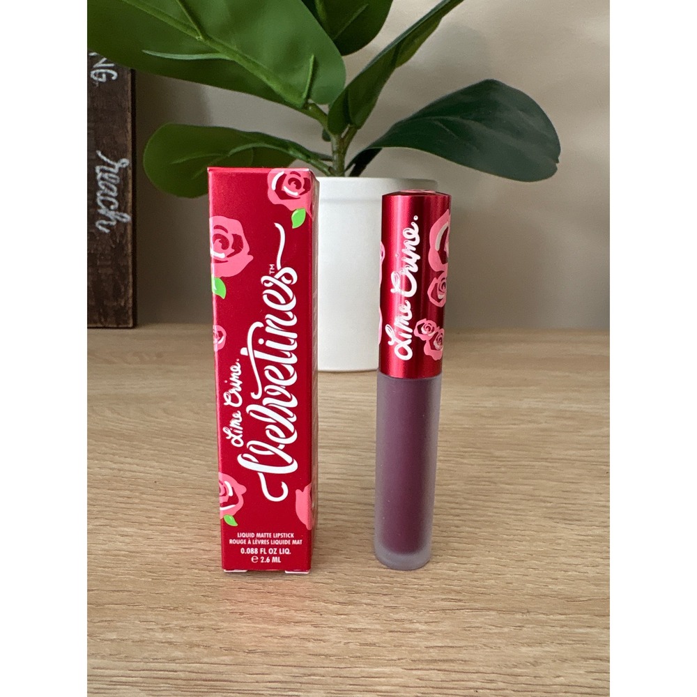 Lime Crime Velvetines Liquid Matte Lipstick Scandal Plum Purple 0.088oz New